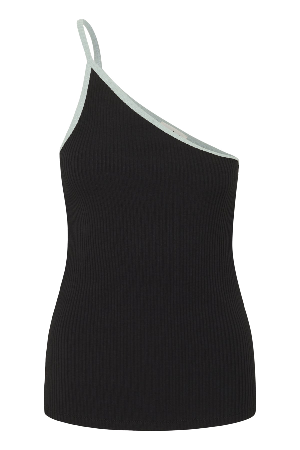 SLSimone Strap Top Black with Silver Blue - 30407321