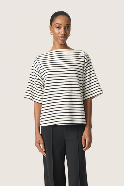 SLIngina Sweatshirt White and Black Stripe - 30408068 Thumbnail