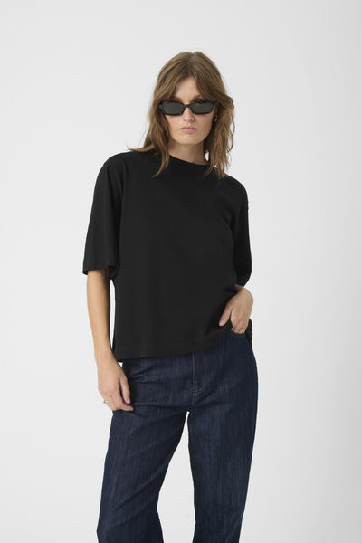 SLJina Basic Tee Black - 30408305 Thumbnail