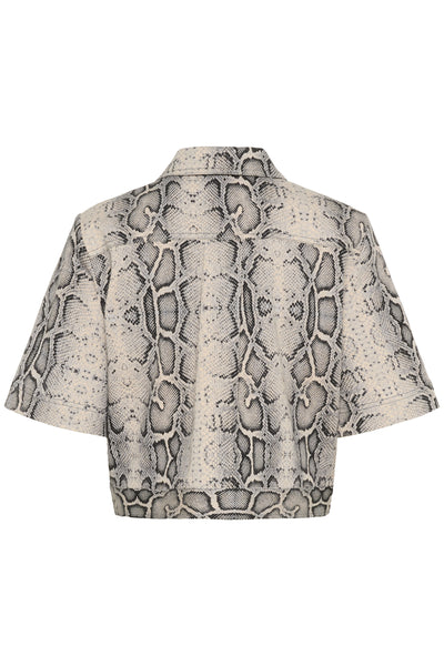SLSandja Overshirt SS Grey Snake Print - 30408331 Thumbnail