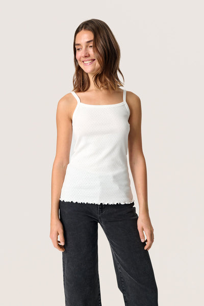 SLVenola Top Whisper White - 30408345 Thumbnail