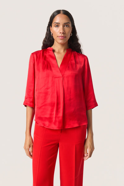 SLAsja Blouse SS Salsa - 30408352 Thumbnail