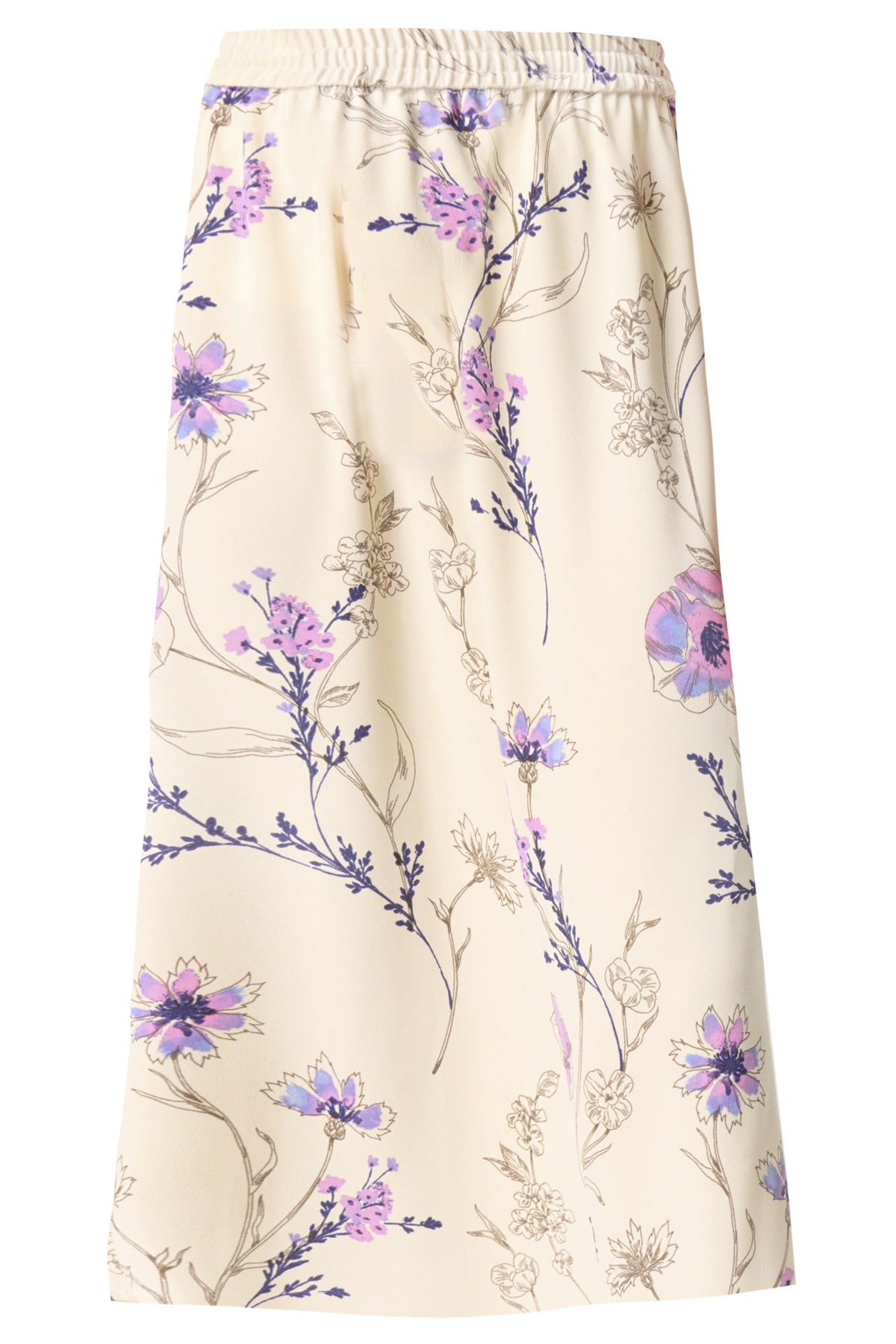SLShirley Midi Skirt Whitecap Gray Floral Print - 30408372