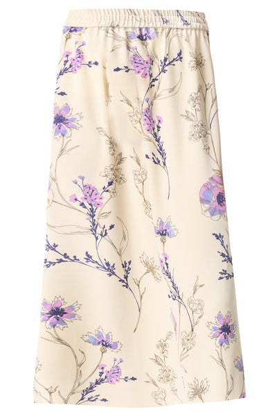 SLShirley Midi Skirt Whitecap Gray Floral Print - 30408372 Thumbnail