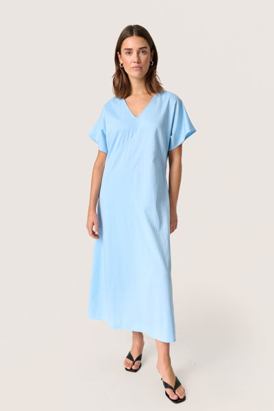 SLBamone Flared Dress Vista Blue - 30408384 Thumbnail