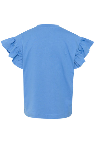 SLJina Flary Tee Blue Yonder - 30408418 Thumbnail