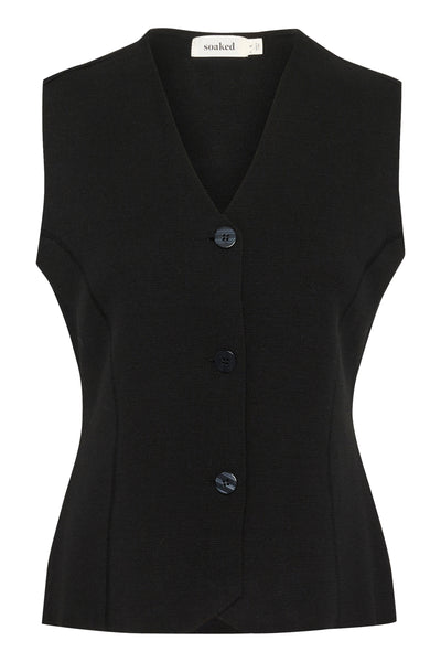 SLHaven Waistcoat Black Thumbnail