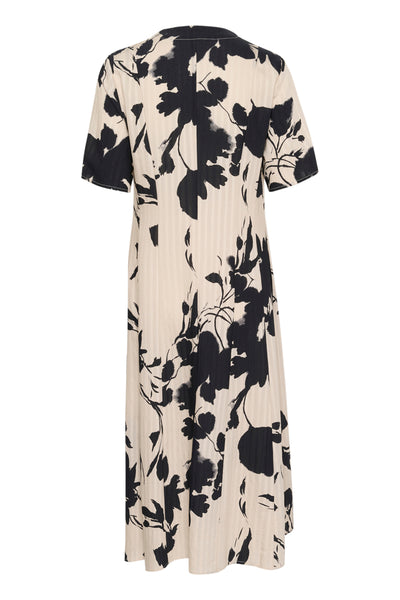 SLDaria Dress Oatmeal Duotone Flower - 30408427 Thumbnail
