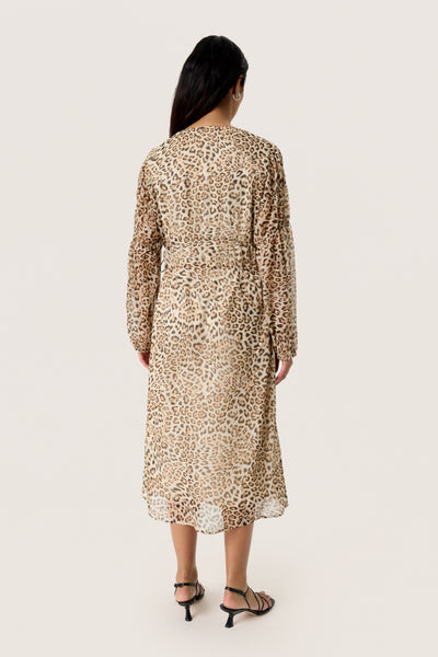 SLAnaya Midi Dress Leopard Print - 30408428 Thumbnail