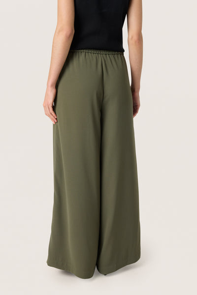 SLShirley Wide Pants GRAPE LEAF - 30408448 Thumbnail