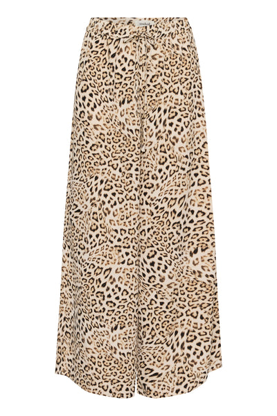 SLShirley Wide Printed Pants Leopard Print - 30408449 Thumbnail