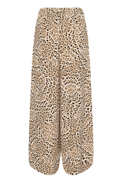 SLShirley Wide Printed Pants Leopard Print - 30408449 Thumbnail