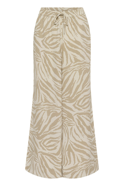 SLShirley Wide Printed Pants White Pepper Animal - 304717 - 30408449 Thumbnail