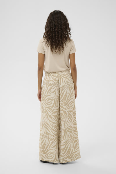 SLShirley Wide Printed Pants White Pepper Animal - 304717 - 30408449 Thumbnail