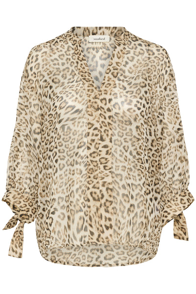 SLAnaya Amily Blouse 3/4 Leopard Print - 30408453 Thumbnail