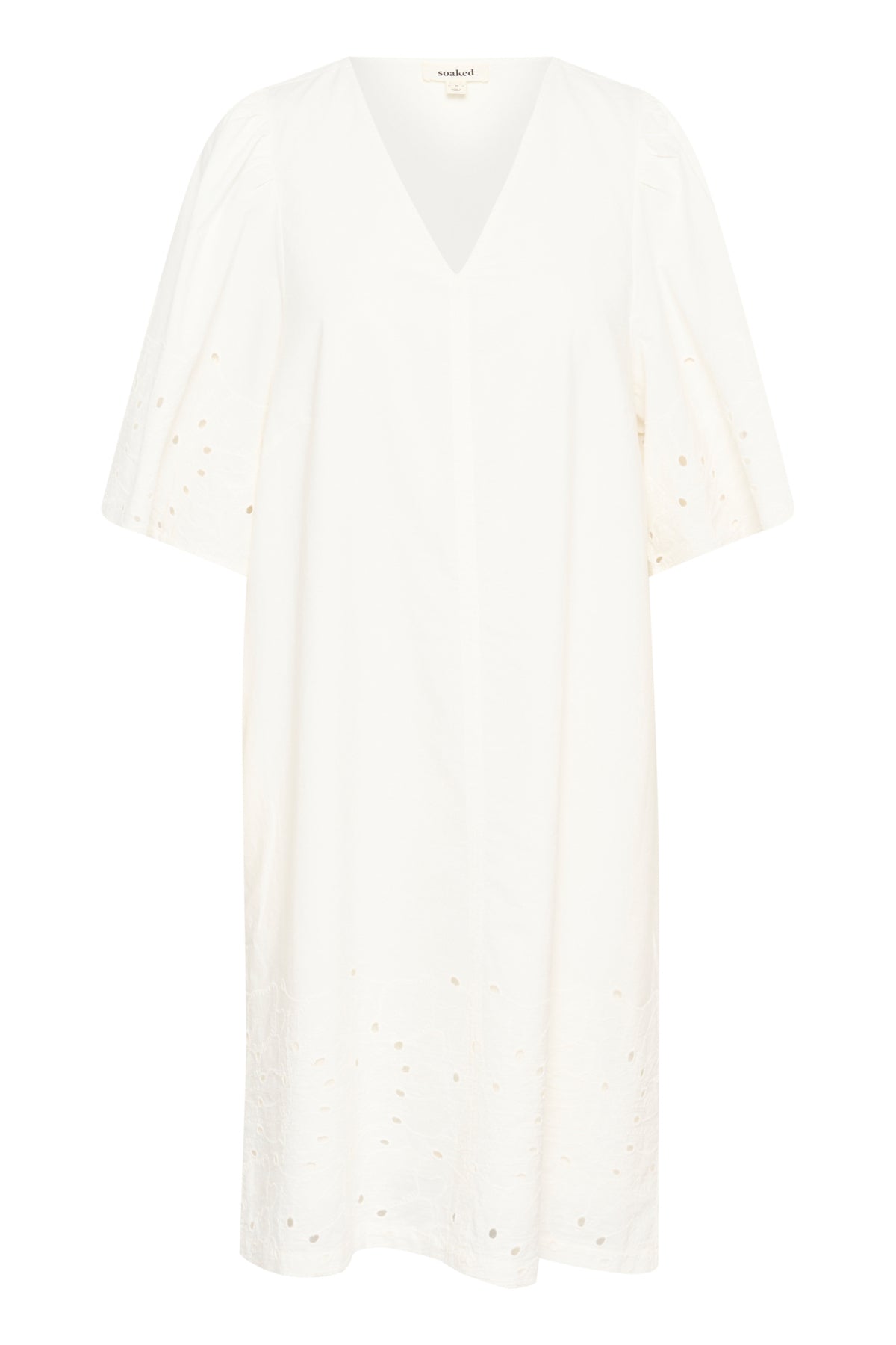 SLManja Dress SS Broken White - 30408459