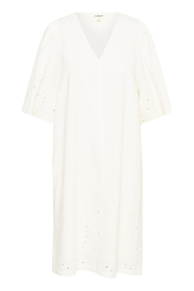 SLManja Dress SS Broken White - 30408459 Thumbnail