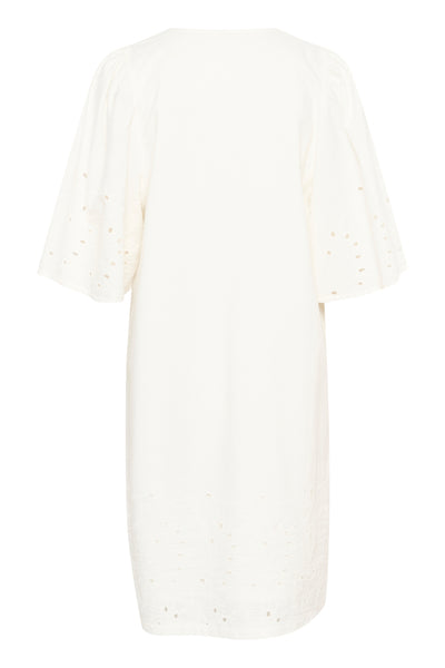 SLManja Dress SS Broken White - 30408459 Thumbnail