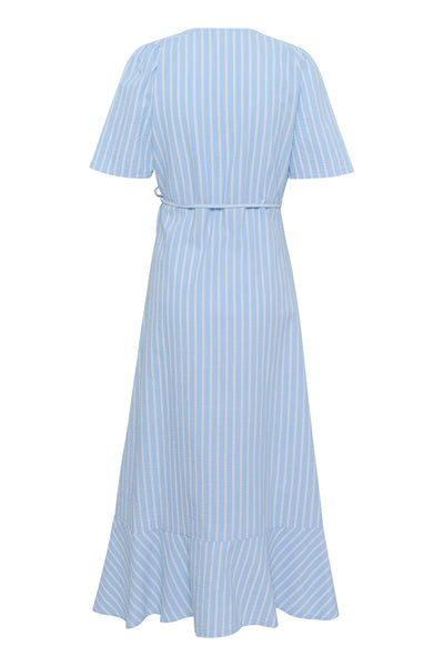 SLAnvitte Karven Dress SS Vista Blue with White Stripe - 30408461 Thumbnail