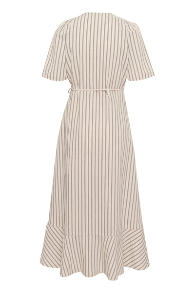 SLAnvitte Karven Dress SS Beige with Black Stripe - 30408461 Thumbnail