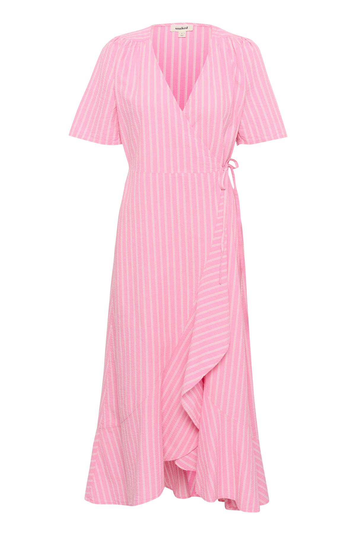 SLAnvitte Karven Dress SS Rosebloom with White Stripe - 30408461