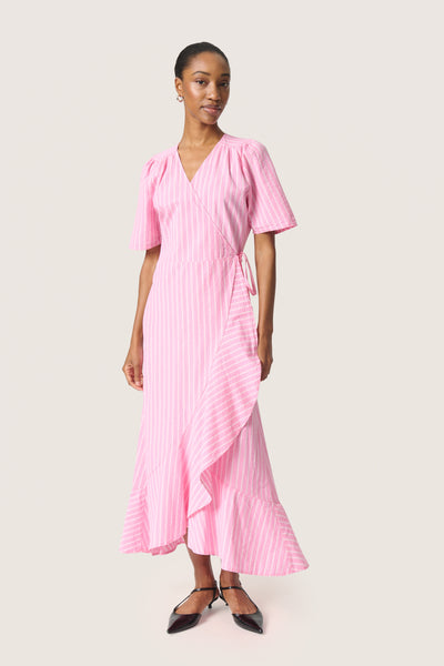 SLAnvitte Karven Dress SS Rosebloom with White Stripe - 30408461 Thumbnail