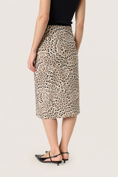 SLJalina Skirt Leopard Print - 30408462 Thumbnail