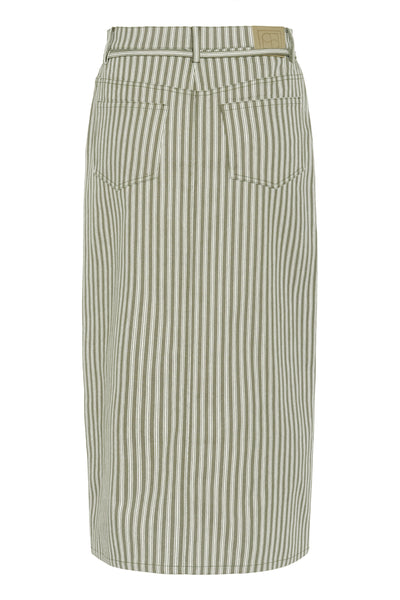 SLLibby Maisa Skirt Grape Leaf Denim Stripe - 30408466 Thumbnail
