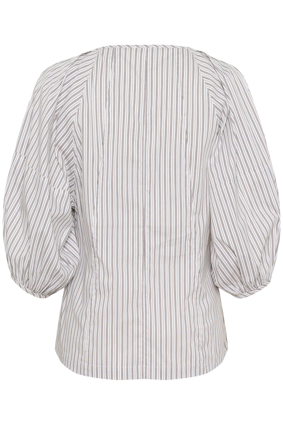 SLHelen Shirt Blouse 3/4 Green Shirt Stripes - 30408486