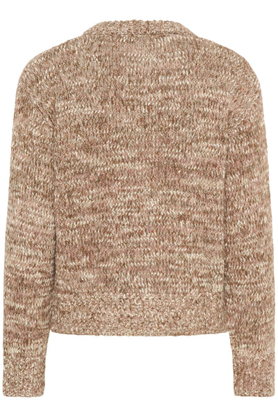SLMacawi Cardigan Polignac and Chocolate Melange - 30408545 Thumbnail