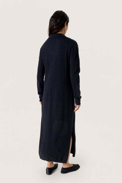 SLSpina Polo Dress LS Black - 30408554 Thumbnail