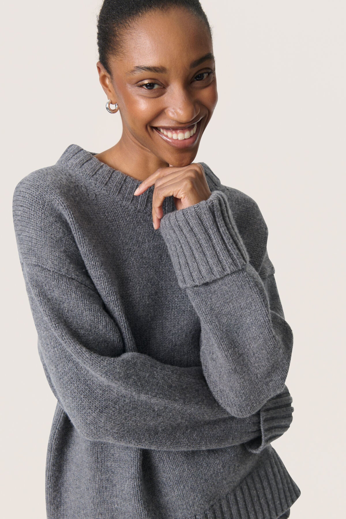 SLMoline Crew-Neck Grey Melange