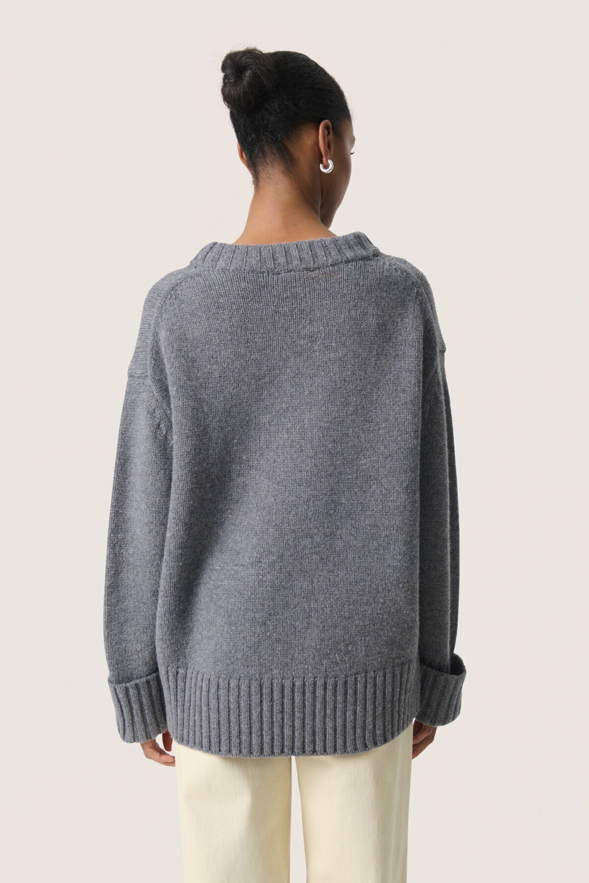 SLMoline Crew-Neck Grey Melange