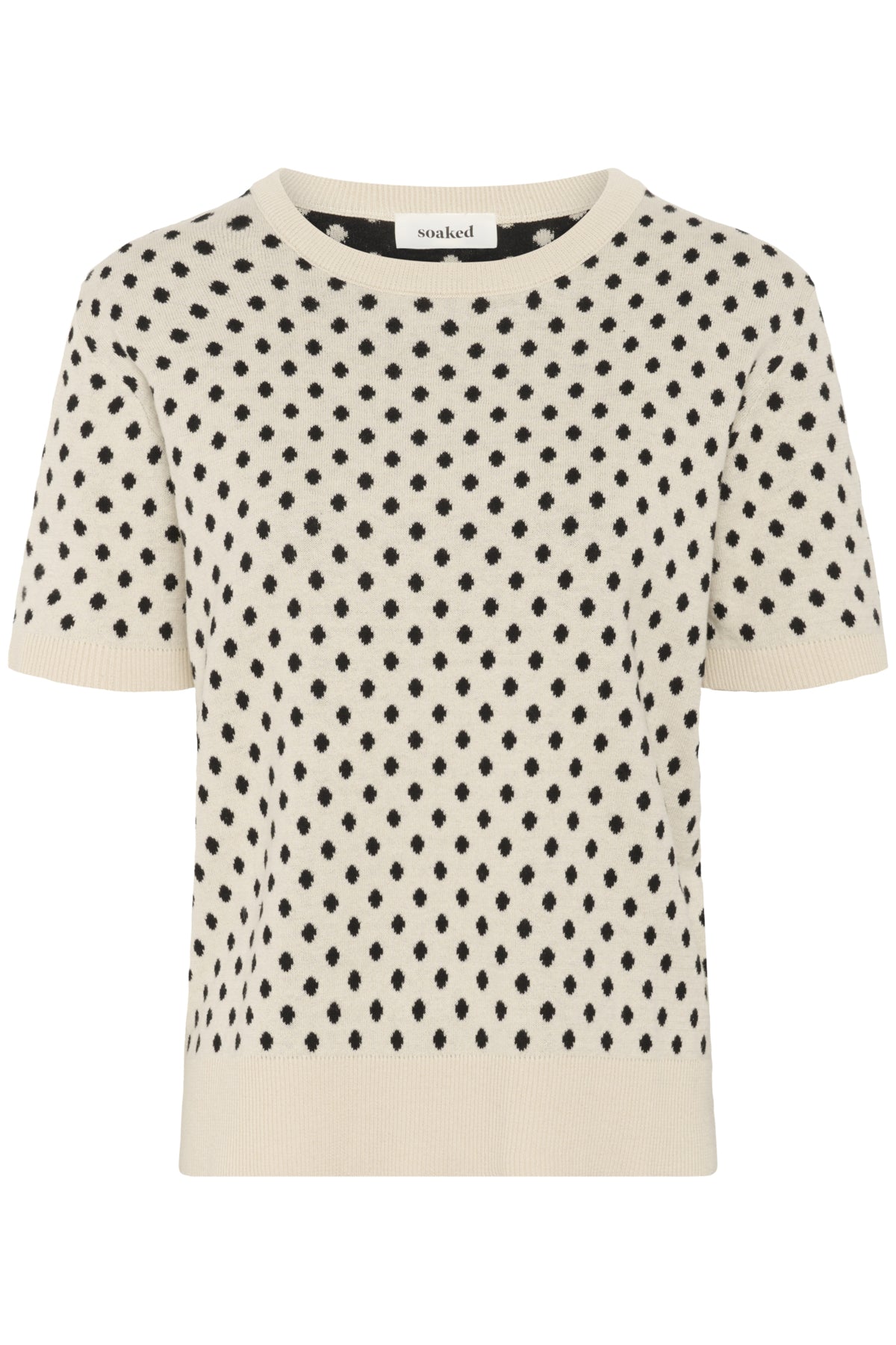 SLGya Pullover SS Sandshell w Black Dot - 30408565