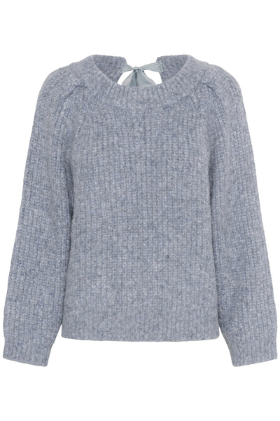 SLPleoni Pullover Bijou Blue Melange - 30408568 Thumbnail