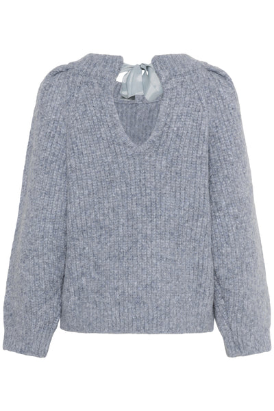 SLPleoni Pullover Bijou Blue Melange - 30408568 Thumbnail