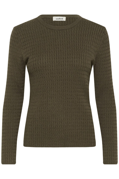 SLSpina Cable Pullover Tarmac - 30408572 Thumbnail
