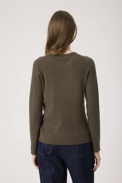 SLSpina Cable Pullover Tarmac - 30408572 Thumbnail