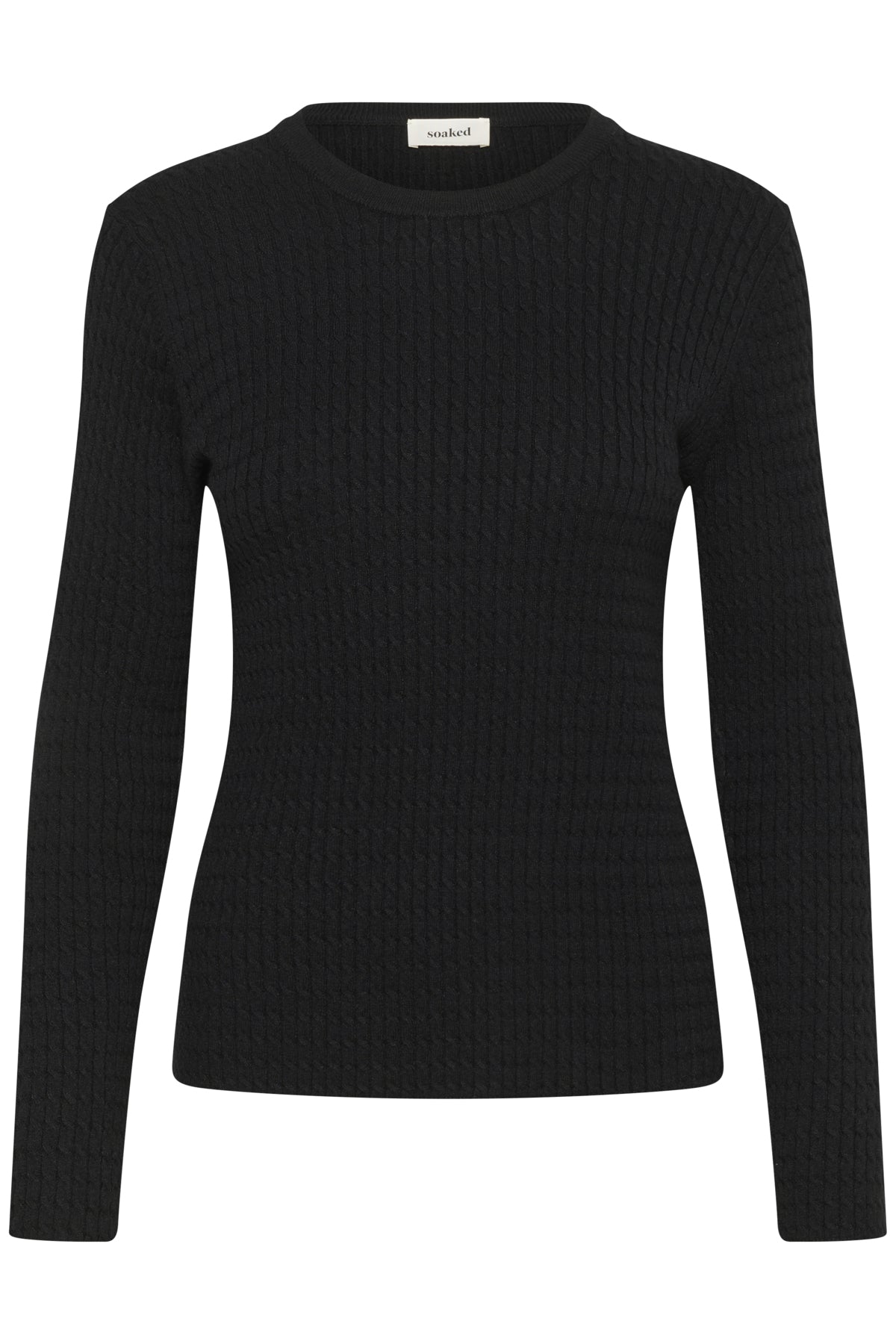 SLSpina Cable Pullover Black - 30408572