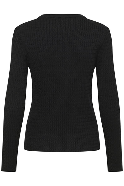 SLSpina Cable Pullover Black - 30408572 Thumbnail