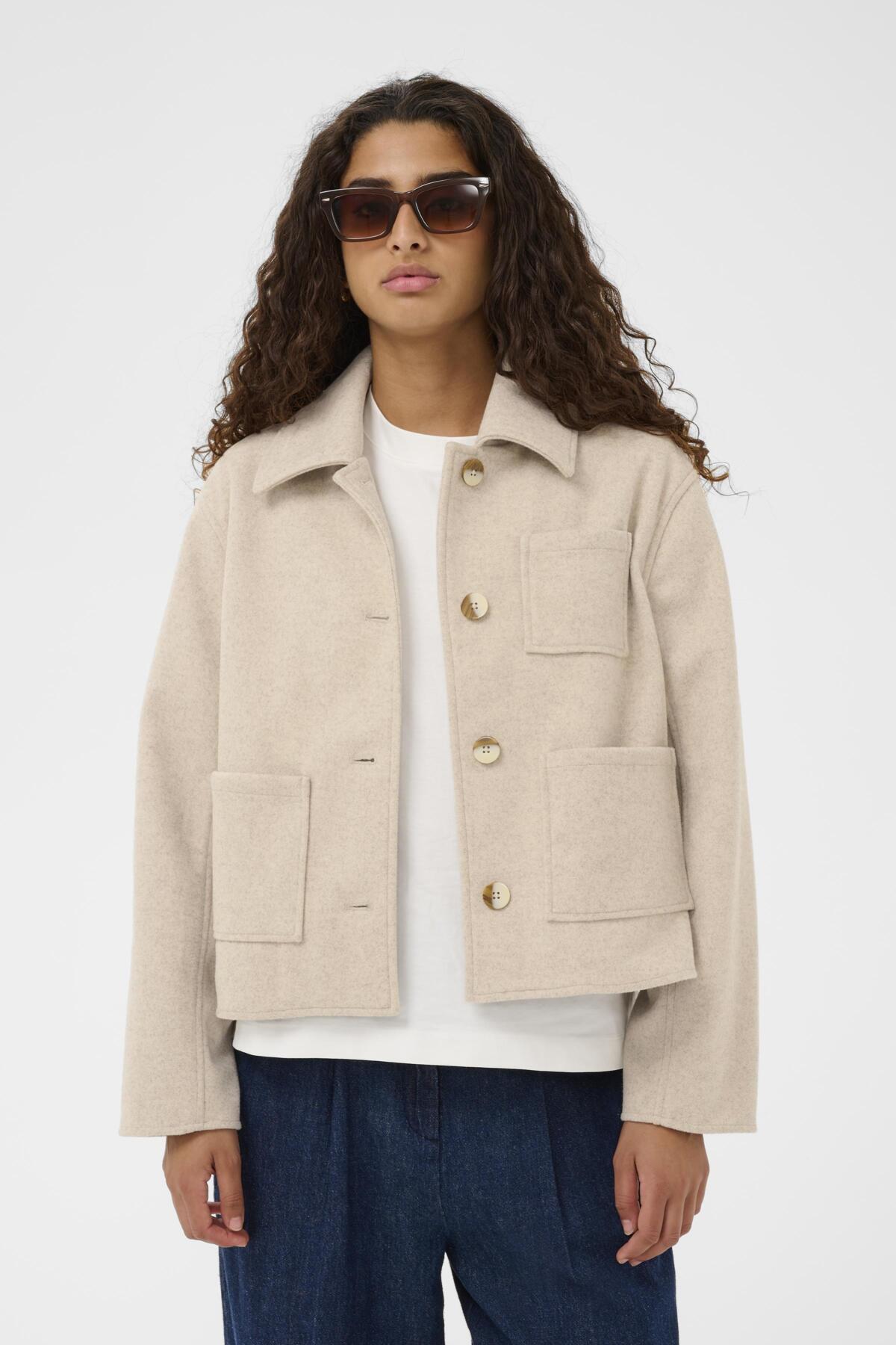 SLZephyr Jacket Doeskin Melange - 1513081 - 30408573