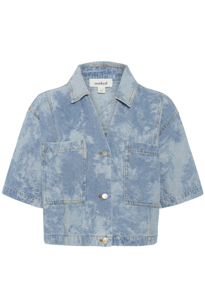 SLAltea Denim Shirt SS Fuzzy Blue Denim - 30408630 Thumbnail