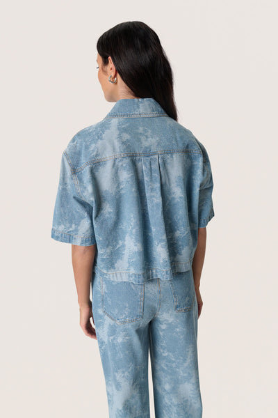SLAltea Denim Shirt SS Fuzzy Blue Denim - 30408630 Thumbnail