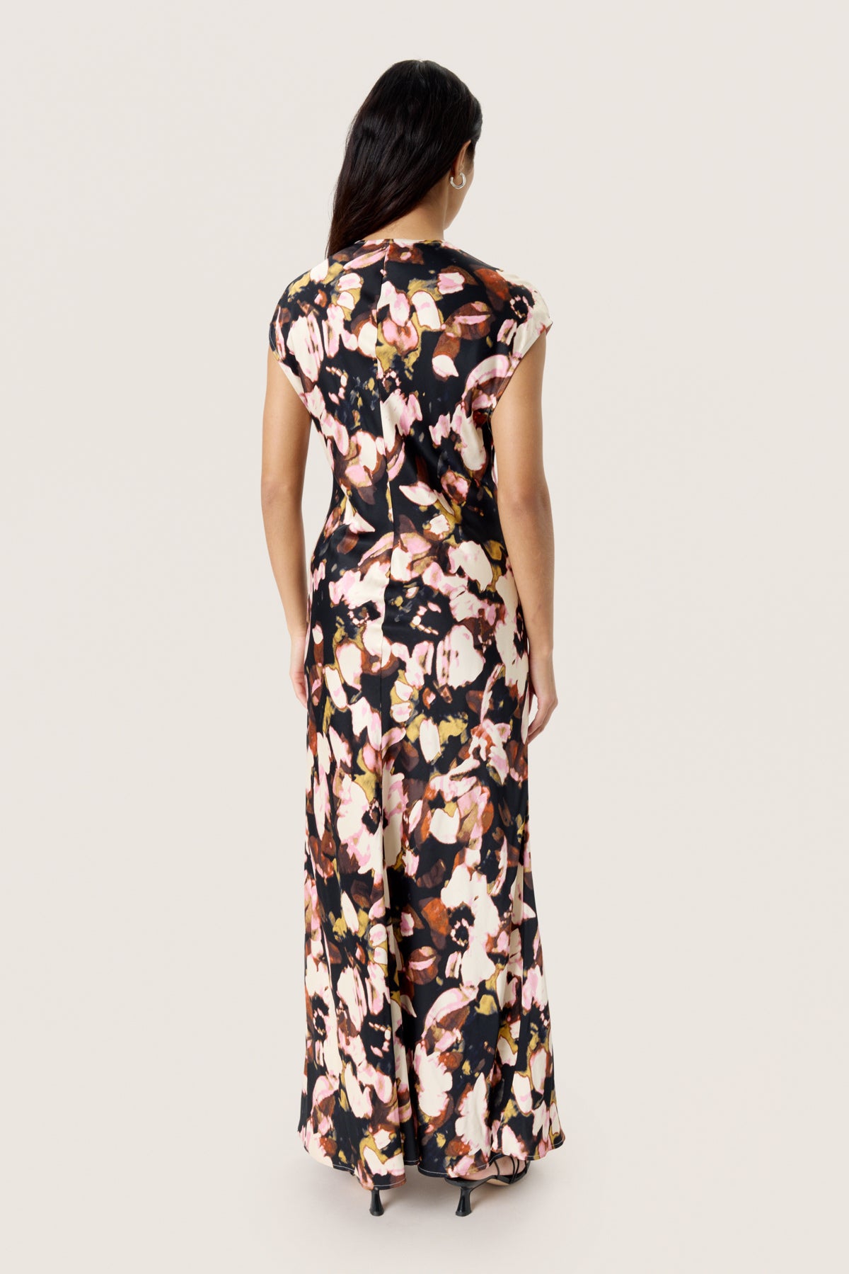 SLCinna Liva Dress Chocolate Autumn Leaves - 30408638