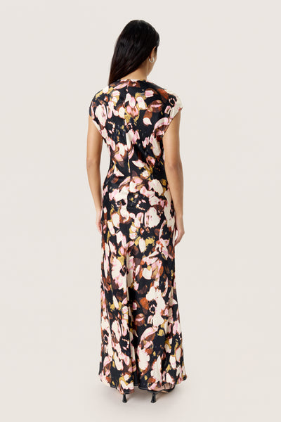 SLCinna Liva Dress Chocolate Autumn Leaves - 30408638 Thumbnail