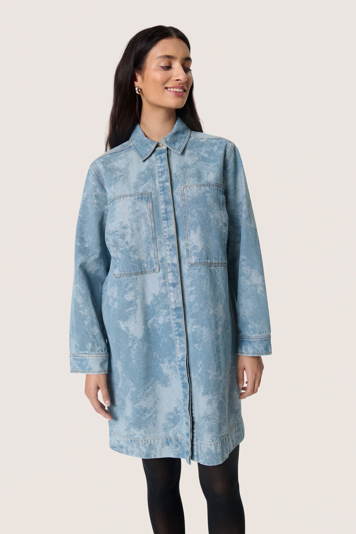 SLAltea Denim Dress Fuzzy Blue Denim - 30408647