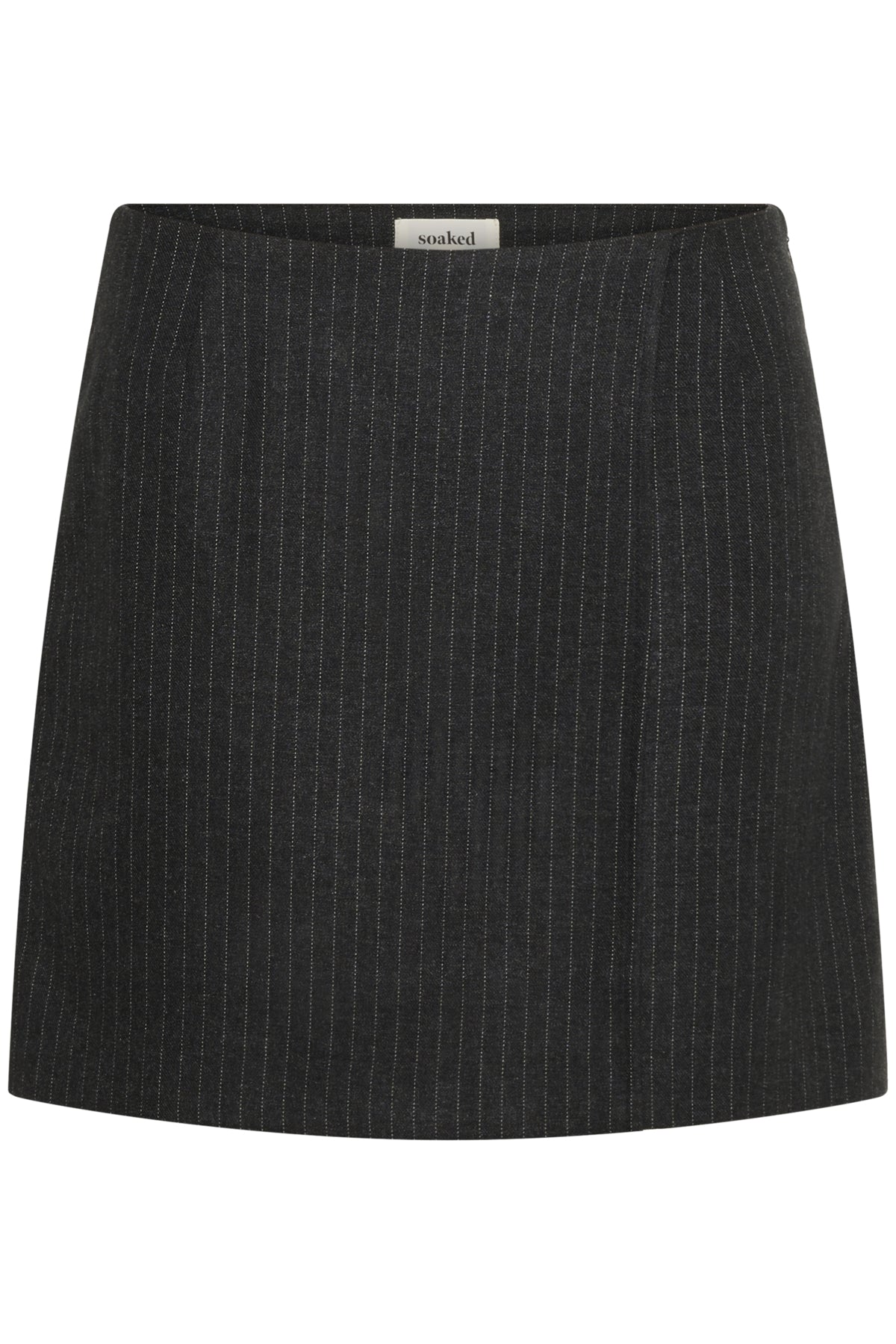 SLMalodi Mini Skirt Grey Melange Pinstripe - 30408652