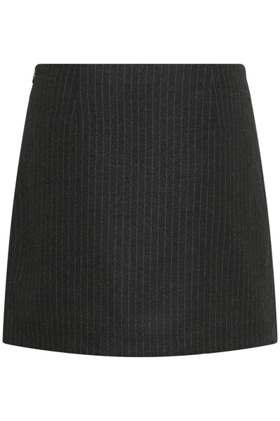 SLMalodi Mini Skirt Grey Melange Pinstripe - 30408652 Thumbnail