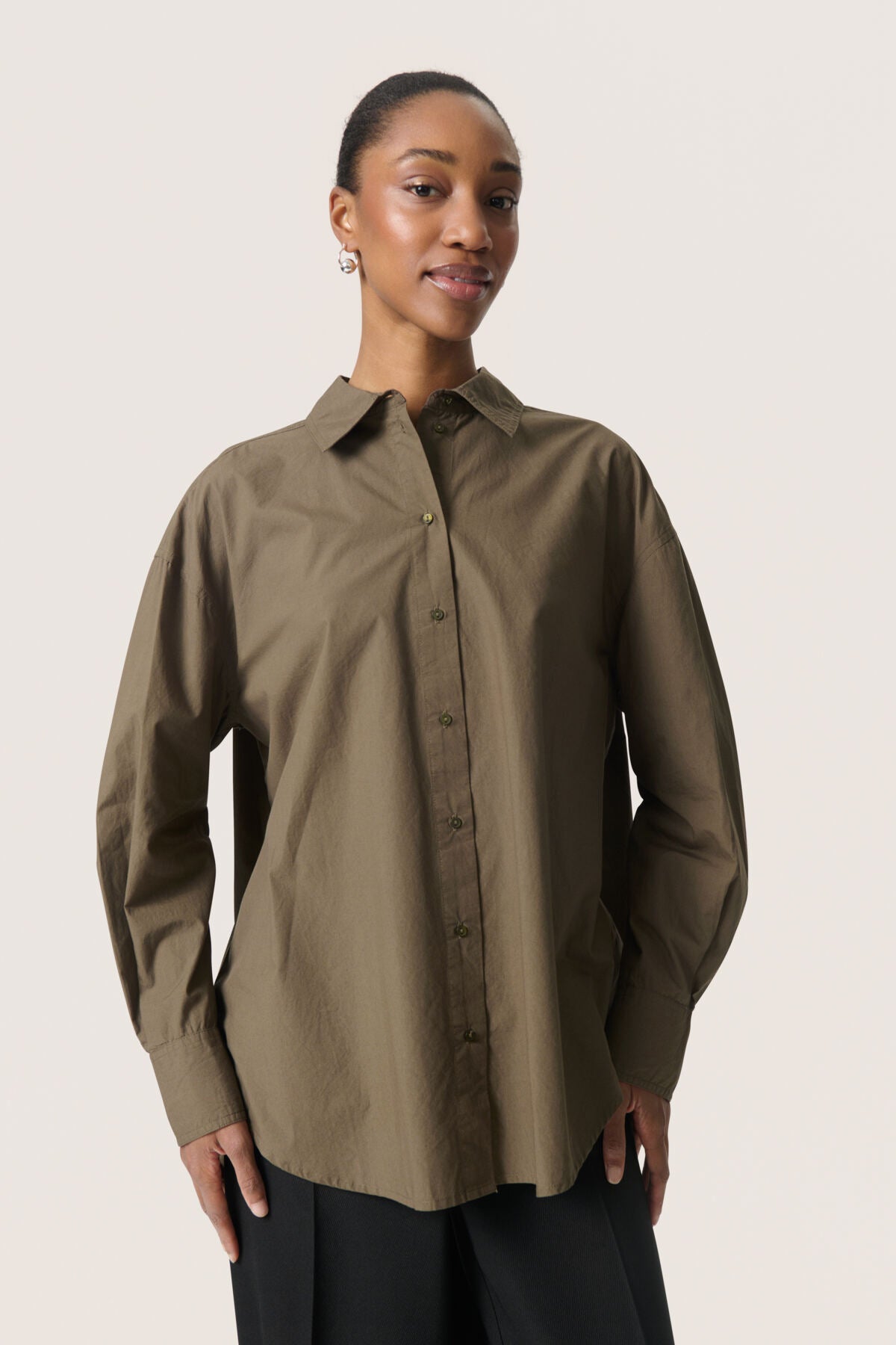 SLJoa Jani Poplin Shirt LS Tarmac - 30408659