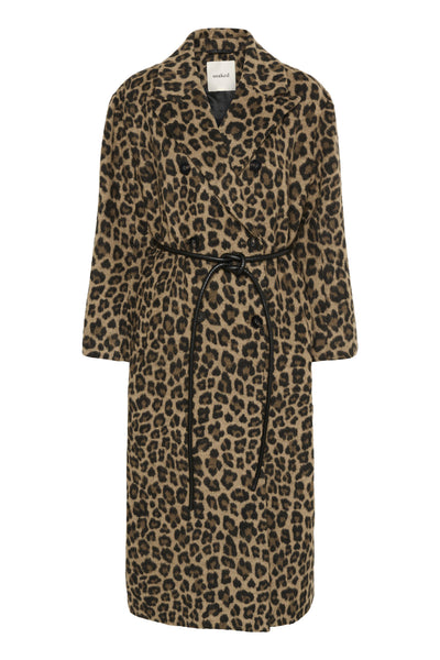 SLLeony Mafalda Coat Leopard Jaquard - 30408683 Thumbnail